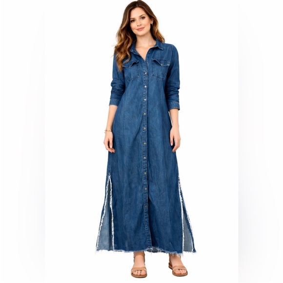 cloth & stone Dresses & Skirts - Anthropologie cloth & stone Shirt Dress chambray NWOT